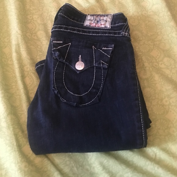 True Religion Hi-Rise, Boot Leg Jeans, Size:26