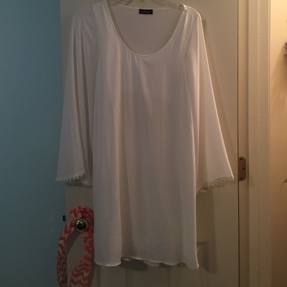 White dress from Francesca's boutique