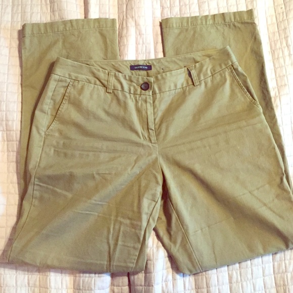 Lands End khaki trousers.