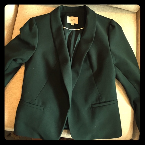 Ann taylor green blazer Clearance