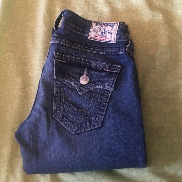 NWOT True Religion Hi-Rise, Boot Leg Jeans Size:26