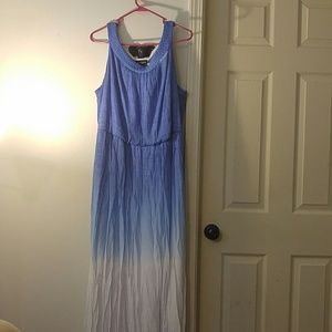 ombre maxi dress