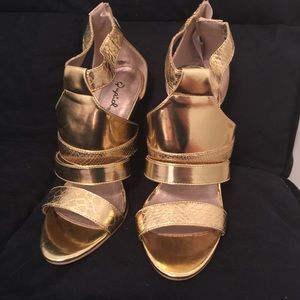 Gold heels