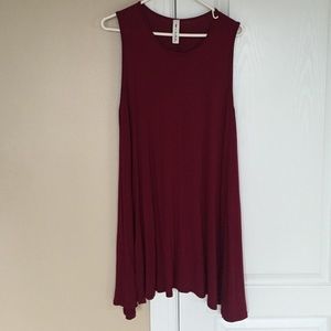 Red swing dress