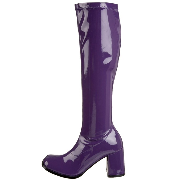purple gogo boots