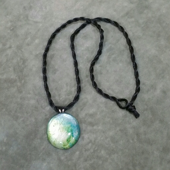 Glass Medallion Necklace