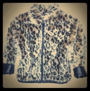 Reversible leopard print Kids Jacket