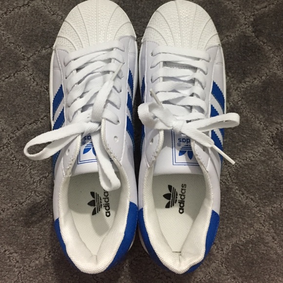 Blue Striped Adidas