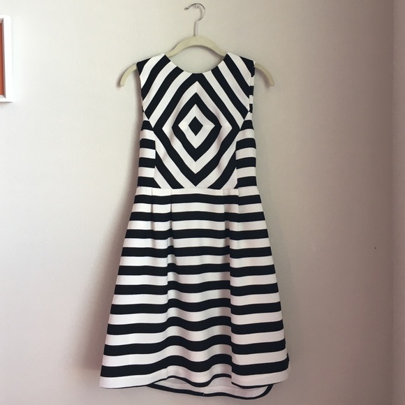 Stripe Dress with Diamond