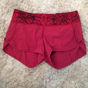 Pink Lulu Lemon shorts