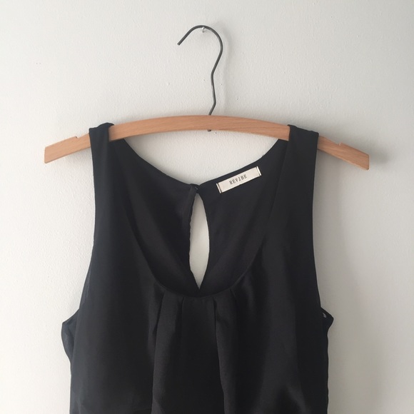 Black Chiffon Hi Low Dress - Picture 4 of 4