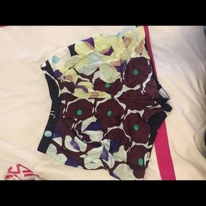 DVF silk high waisted shorts