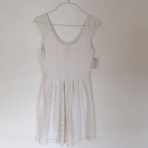 White A-line dress