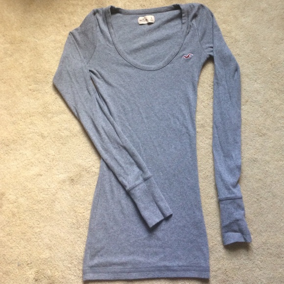 Hollister Gray Bodycon Dress