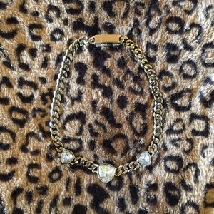 Givenchy silver necklace with crystals