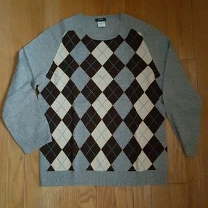 EUC J.Crew Argyle Sweater