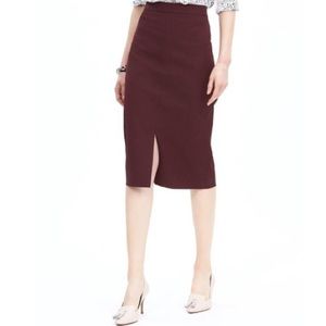 Sloan Fit Burgundy Pencil Skirt