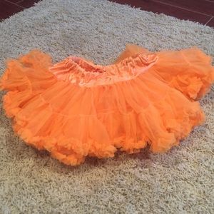 Girls 6-8 orange Tutu Halloween, dress up.
