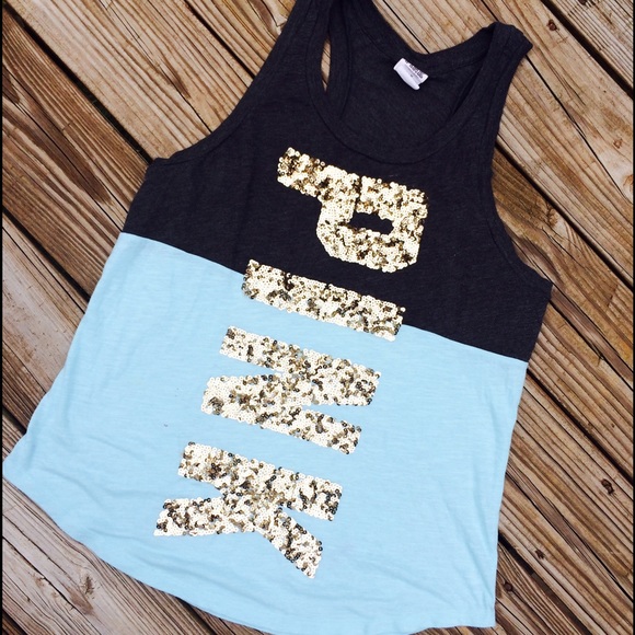 PINK Tank with Sequins