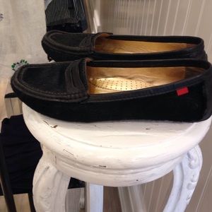 Marc Joseph pony hair loafer/moccasins in black