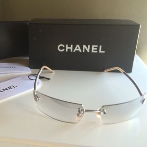 chanel clear sunglasses