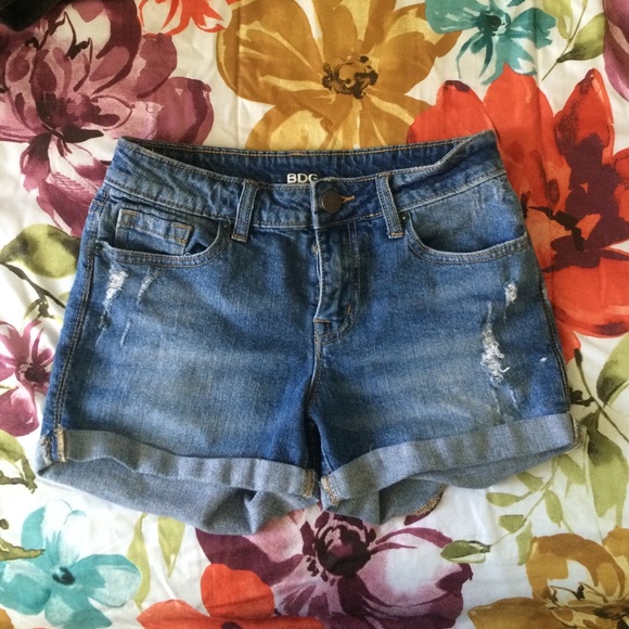 Denim shorts