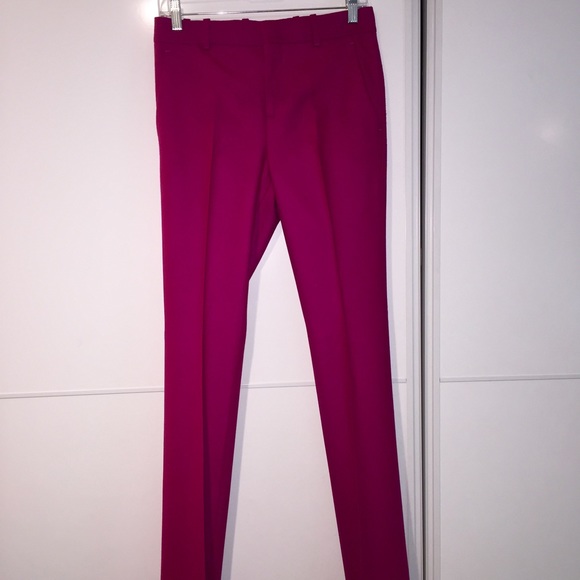 Gucci Cashmere NWOT Magenta Long Bootcut Slacks - Picture 3 of 4
