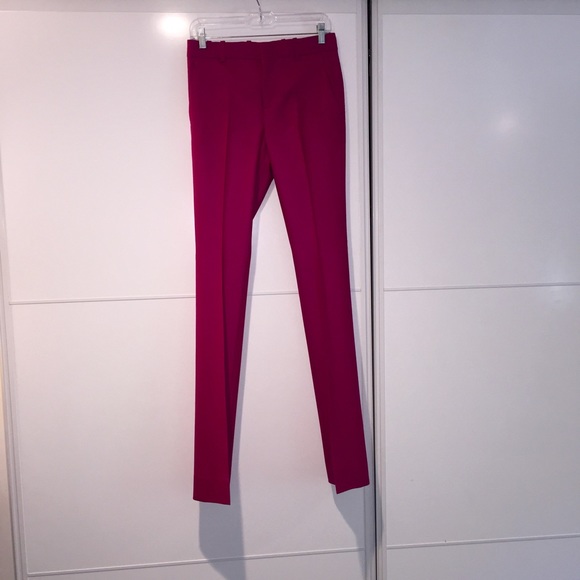 Gucci Cashmere NWOT Magenta Long Bootcut Slacks - Picture 4 of 4