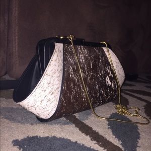 Never used zac zac Posen calf hair clutch
