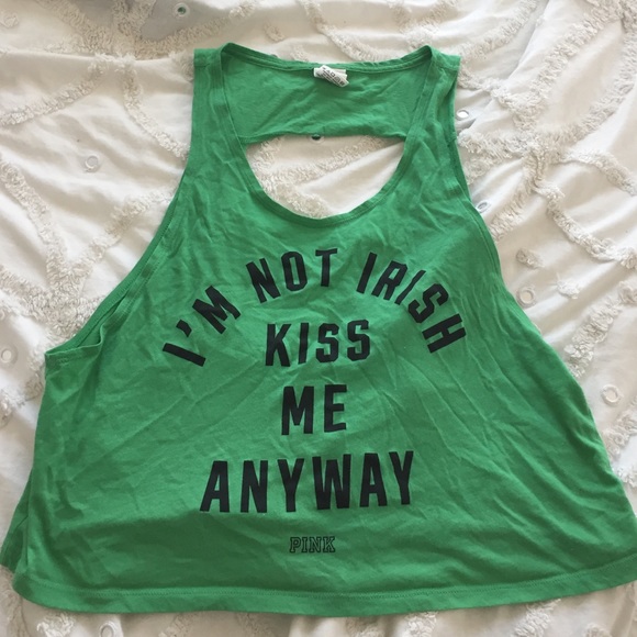 VS Pink Crop Tank - St Patrick's
