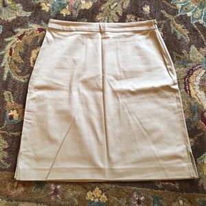 J G Hook tan straight skirt