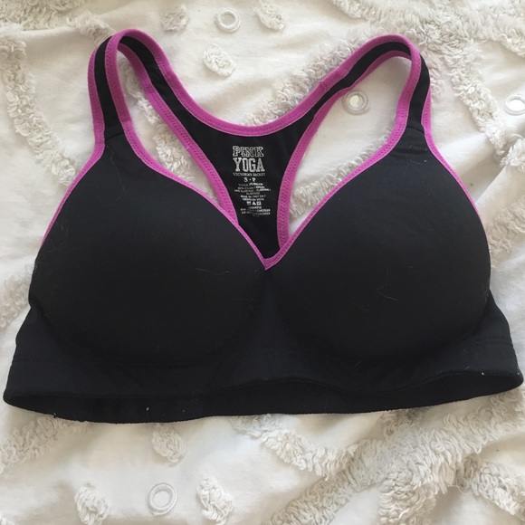 VS Pink Hot Shot Push Up Yoga Bra