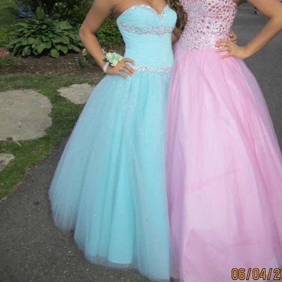 Baby blue prom dress!