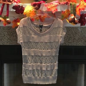 Wet seal sweater top.