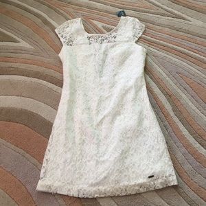 Hollister laced open back dress