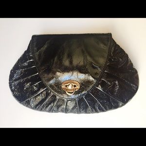 GOLDENBLEU Katie clutch patent leather purse