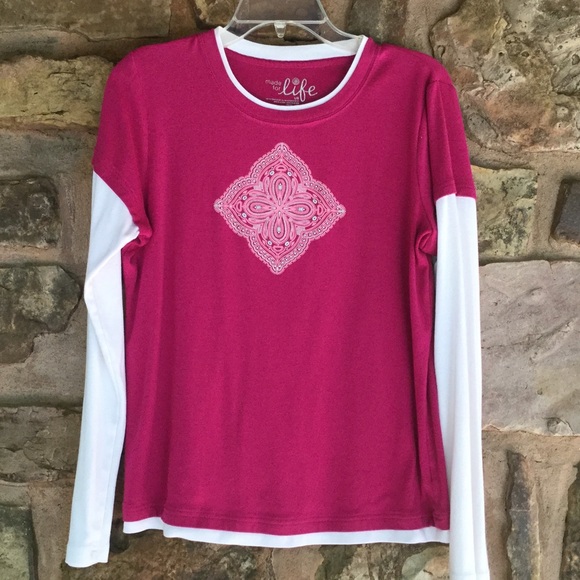 Made for Life Long Sleeve Layered Look Tee