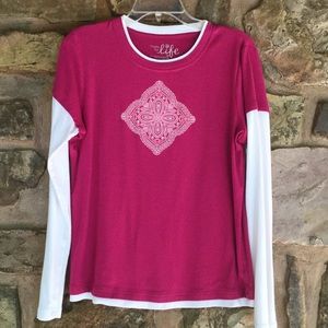 Made for Life Long Sleeve Layered Look Tee