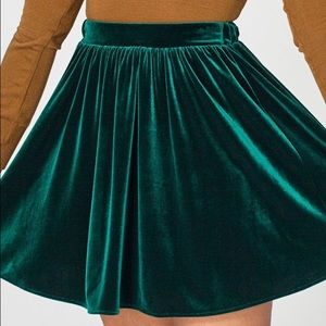 Velvet stretch skirt