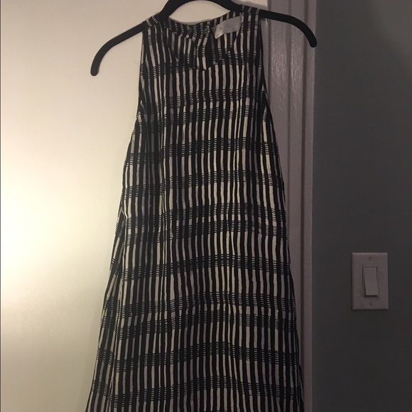 ALC Solang silk split back layered dress