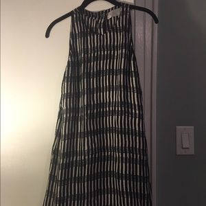 ALC Solang silk split back layered dress