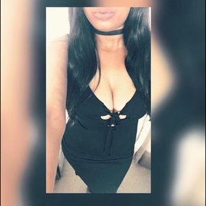 Beautiful black midi dress..