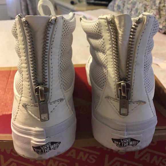 Vans leather hi tops