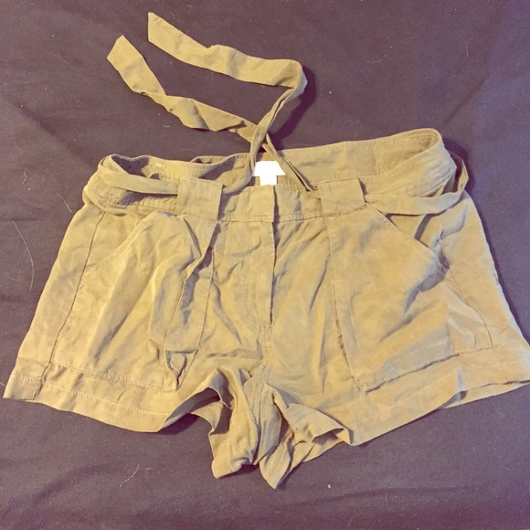 LOFT: Army Green Shorts