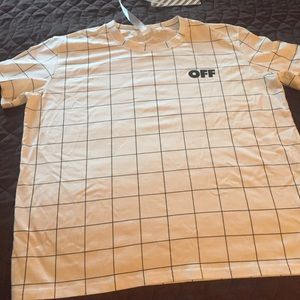 Off White grid t shirt 100% authentic