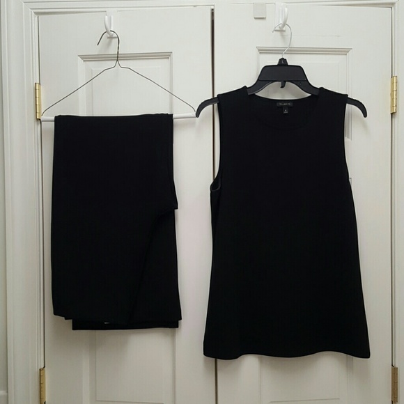 Talbots black Top and Pants set