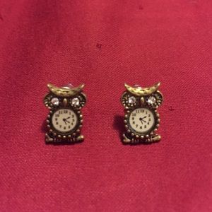 Owl/Clock Earrings