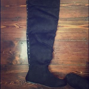 Just fab over the knee suede boot