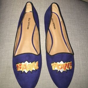 "Bam Pow" suede flats