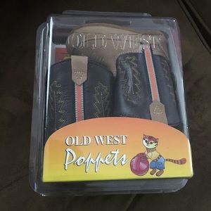 Old West Poppets Baby size 2 brown cowboy boots